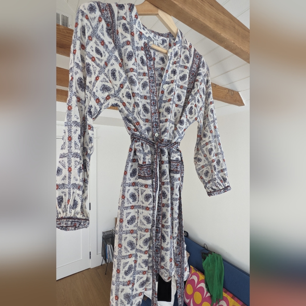 Madewell bohemian tunic/jacket with sash